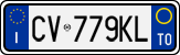 License plate of Italy, Cars (1994 year series)