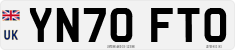 License plate of the United Kingdom, 2001 year system