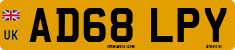 License plate of the United Kingdom, 2001 year system