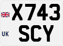 License plate of the United Kingdom, 1983 year system