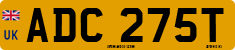 License plate of the United Kingdom, 1963 year system