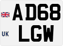 License plate of the United Kingdom, 2001 year system
