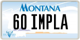 Montana, Vanity Plates