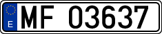License plates of Spain, Official and military plates