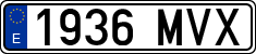 License plates of Spain, Ordinary (2000)