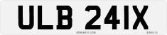 License plate of the United Kingdom, 1963 year system