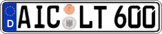 German license plate, Regular plates