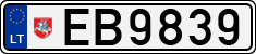 License plate of Lithuania, Electric vehicles
