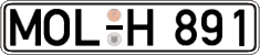 German license plate, Regular plates