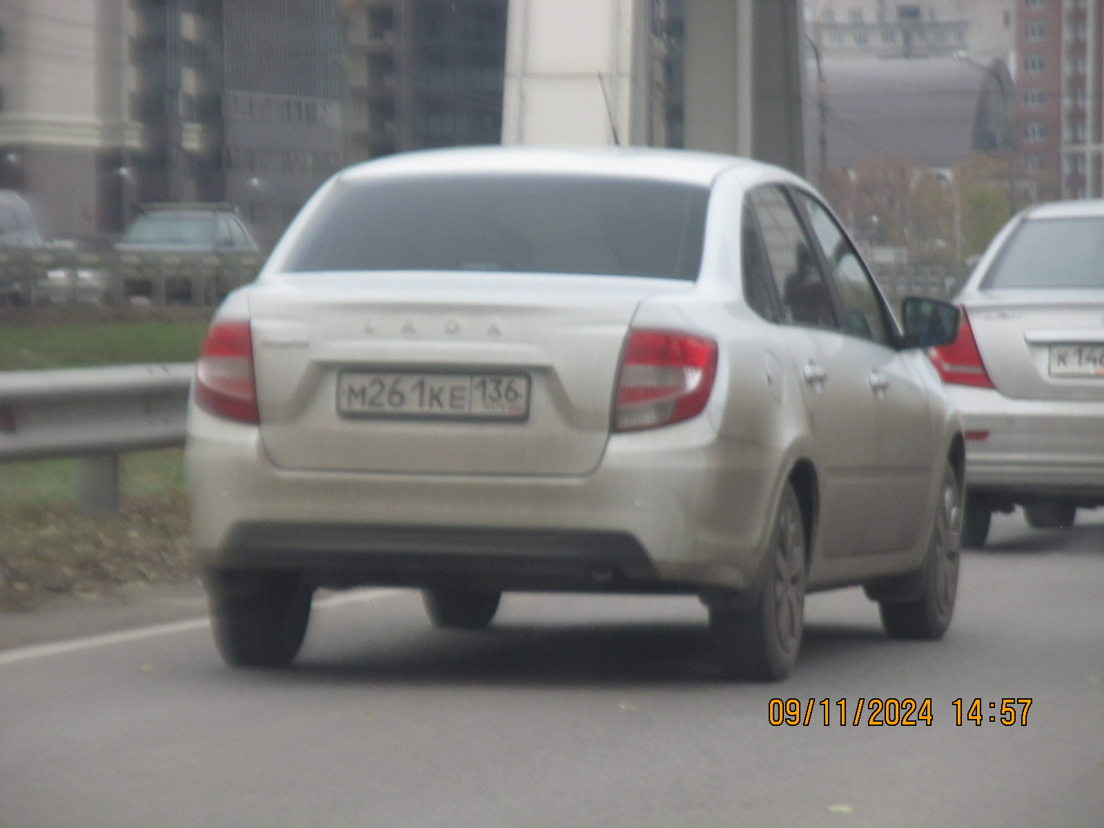 м 261 ке 136, Lada (VAZ) 2190 Granta 2190, facelift, 2018–