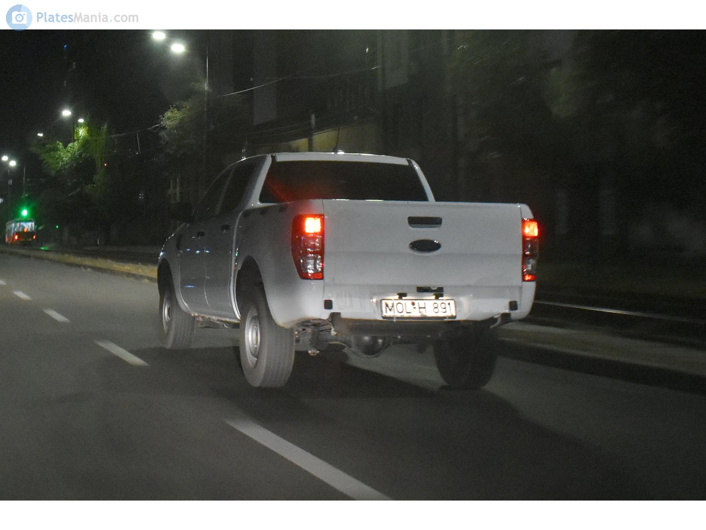 MOL H 891, License plate without vehicle 