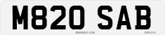 License plate of the United Kingdom, 1983 year system