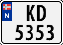 License plate of Norway, Trailers, motorcycles, special vehicles