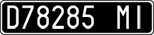 License plate of Italy, Cars (1927 year series)