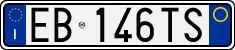 License plate of Italy, Cars (1994 year series)