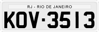 License plate of Brazil, Private owners (1990)