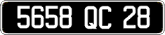 French license plate, FNI
