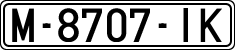 License plates of Spain, 1971 year series