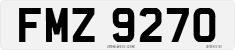 License plate of the United Kingdom, Northern Ireland (1966)