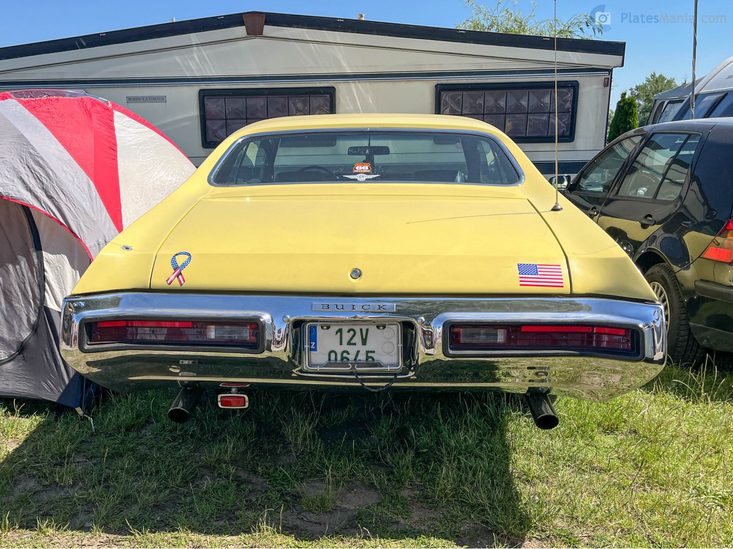 12V 0645, Buick Skylark 3rd gen 1971 2-door Sedan (43327; A-body), 3rd facelift, 1970–1971