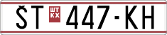 License plate of North Macedonia, Regular plates (1993)