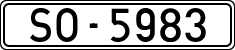 License plates of Spain, 1900 year series