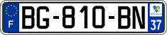 French license plate, SIV (ordinary)
