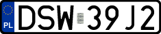 License plates of Poland, Regular car plates