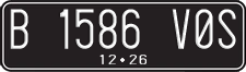 License plate of Indonesia, Regular plates