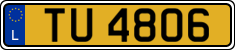 License plate of Luxembourg, 2003 year system