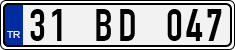 License plate of Turkey, Regular plates