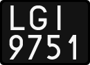 License plates of Poland, 1976 year system