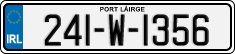 License plate of Ireland, Regular plates