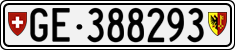 License plate of Switzerland, Cars