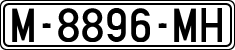 License plates of Spain, 1971 year series
