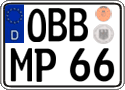 German license plate, Regular plates