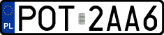License plates of Poland, Regular car plates