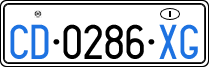 License plate of Italy, Diplomatic
