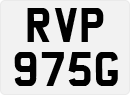 License plate of the United Kingdom, 1963 year system