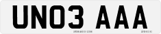 License plate of the United Kingdom, 2001 year system