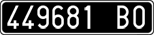 License plate of Italy, Cars (1927 year series)