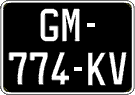 French license plate, SIV (oldtimers)