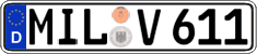 German license plate, Regular plates