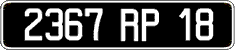 French license plate, FNI