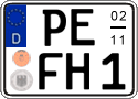 German license plate, Seasonal plates