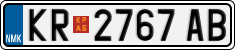 License plate of North Macedonia, Regular plates (2012)