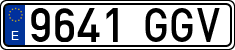 License plates of Spain, Ordinary (2000)