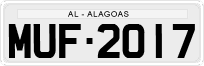 License plate of Brazil, Private owners (1990)