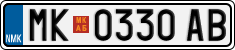 License plate of North Macedonia, Regular plates (2012)