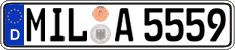 German license plate, Regular plates